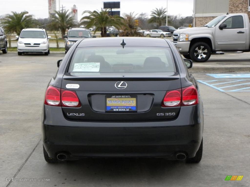 2009 GS 350 - Smokey Granite Gray Mica / Black photo #4