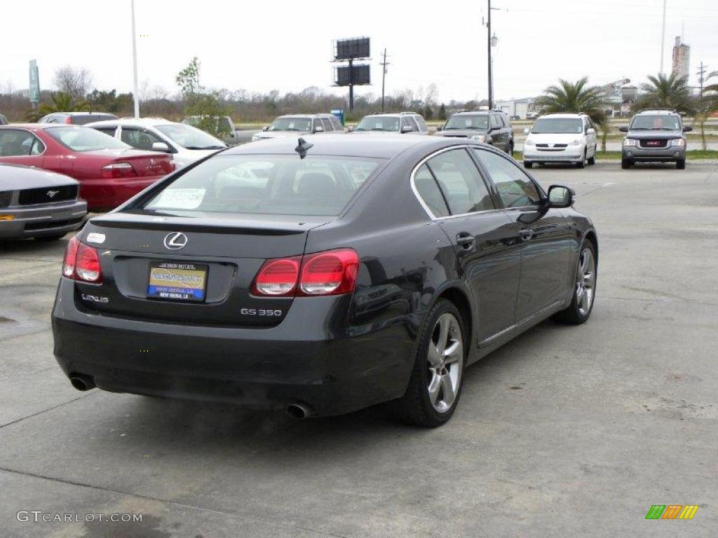 2009 GS 350 - Smokey Granite Gray Mica / Black photo #5