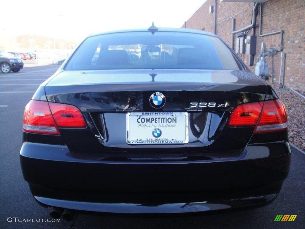 2007 3 Series 328xi Coupe - Black Sapphire Metallic / Grey photo #6