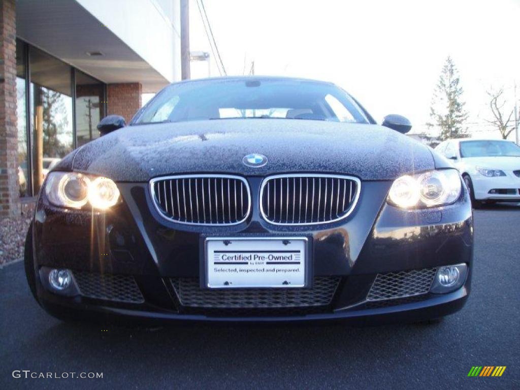 2007 3 Series 335i Coupe - Black Sapphire Metallic / Cream Beige photo #2