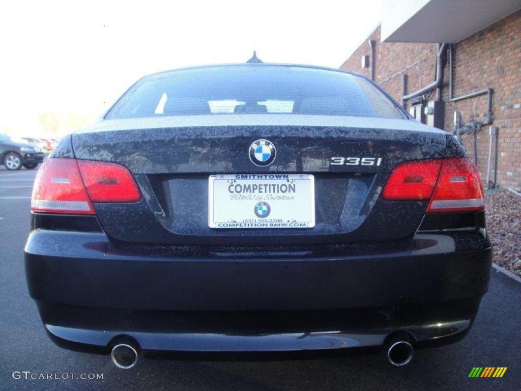 2007 3 Series 335i Coupe - Black Sapphire Metallic / Cream Beige photo #5