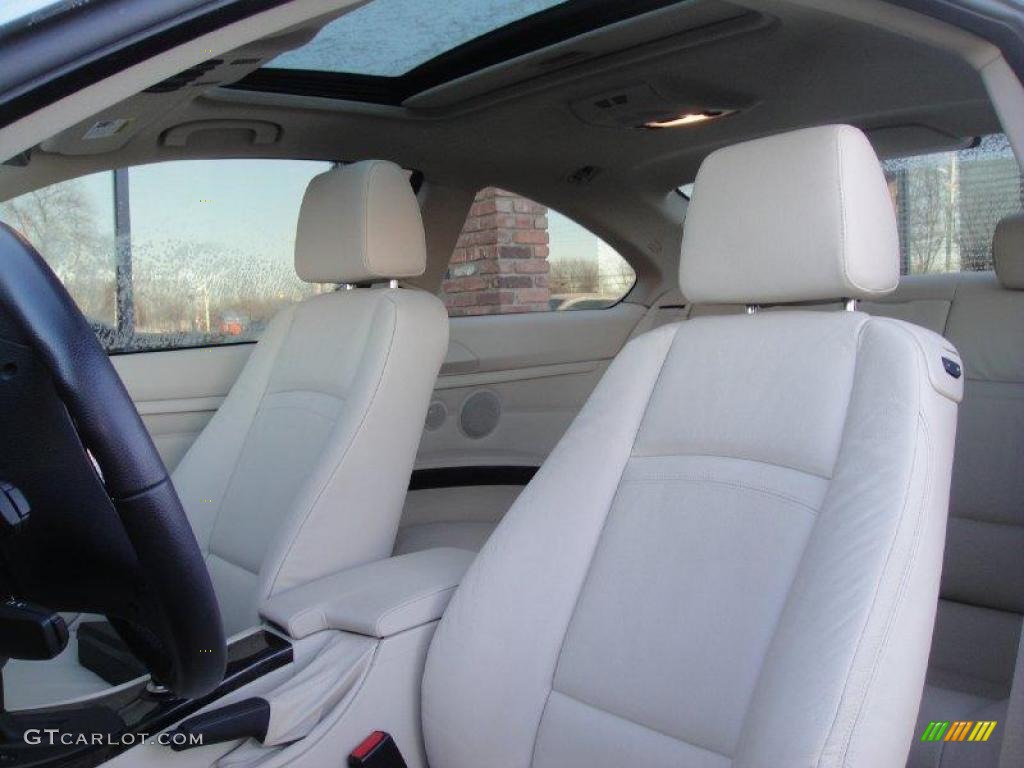 2007 3 Series 335i Coupe - Black Sapphire Metallic / Cream Beige photo #10