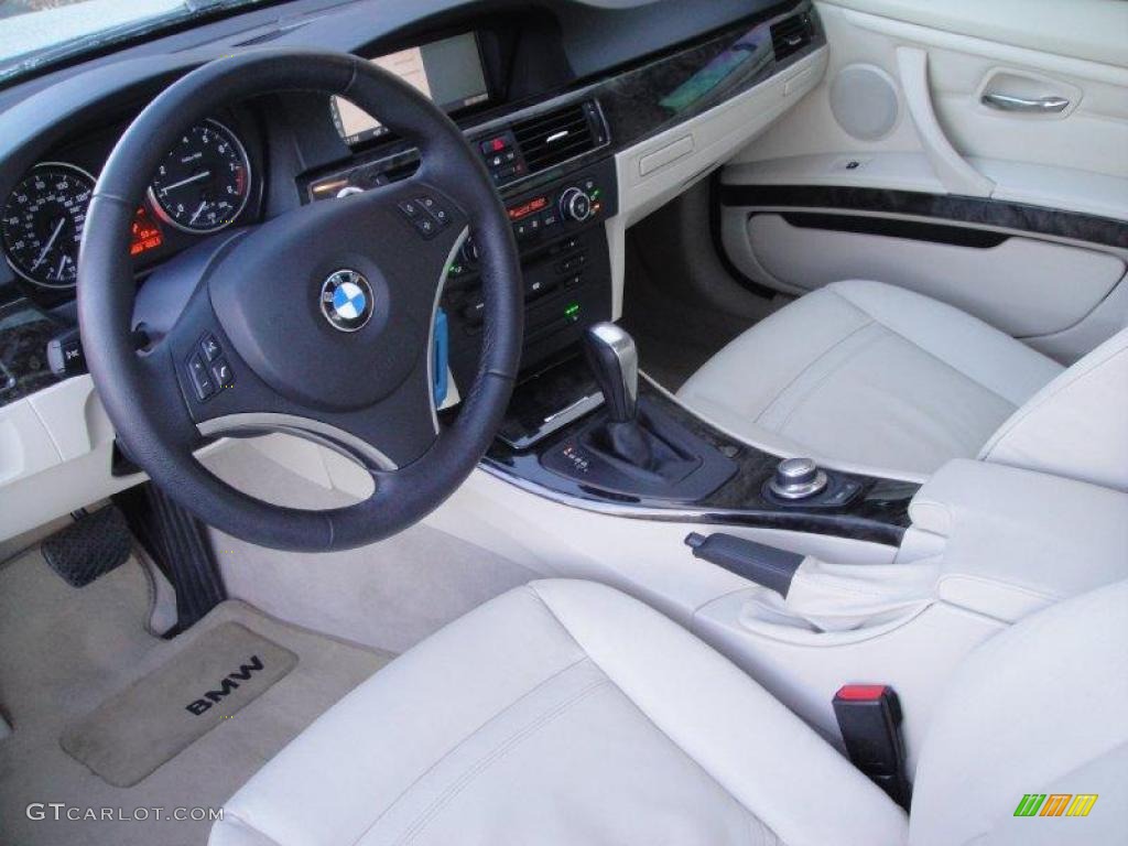 2007 3 Series 335i Coupe - Black Sapphire Metallic / Cream Beige photo #12