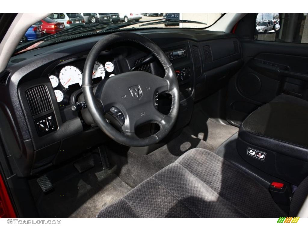 2003 Ram 1500 SLT Quad Cab - Flame Red / Dark Slate Gray photo #6