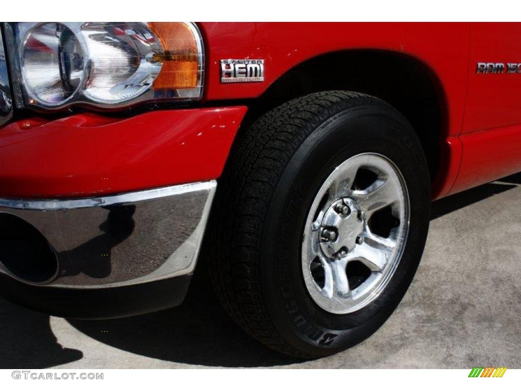 2003 Ram 1500 SLT Quad Cab - Flame Red / Dark Slate Gray photo #20