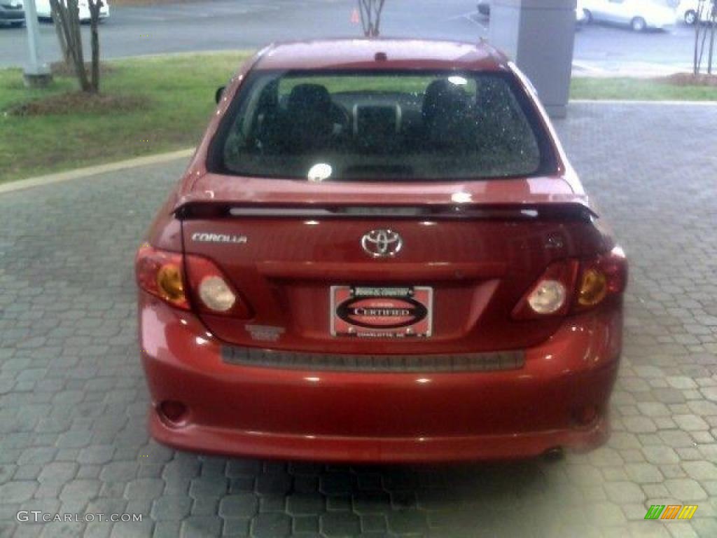 2009 Corolla S - Barcelona Red Metallic / Dark Charcoal photo #4