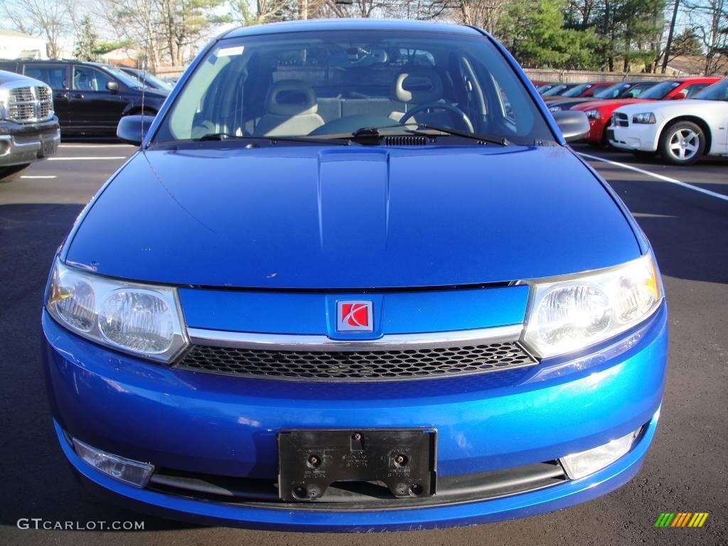 2004 ION 3 Sedan - Electric Blue / Grey photo #2