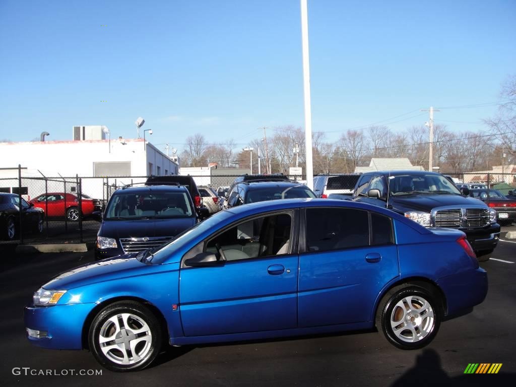 2004 ION 3 Sedan - Electric Blue / Grey photo #3