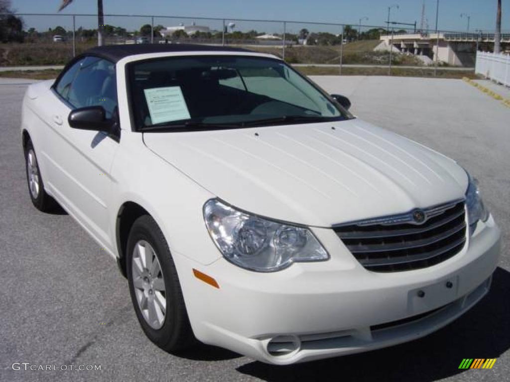 2008 Sebring LX Convertible - Stone White / Dark Slate Gray/Light Slate Gray photo #1