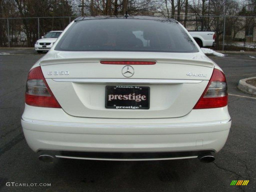 2008 E 350 4Matic Sedan - Arctic White / Black photo #5