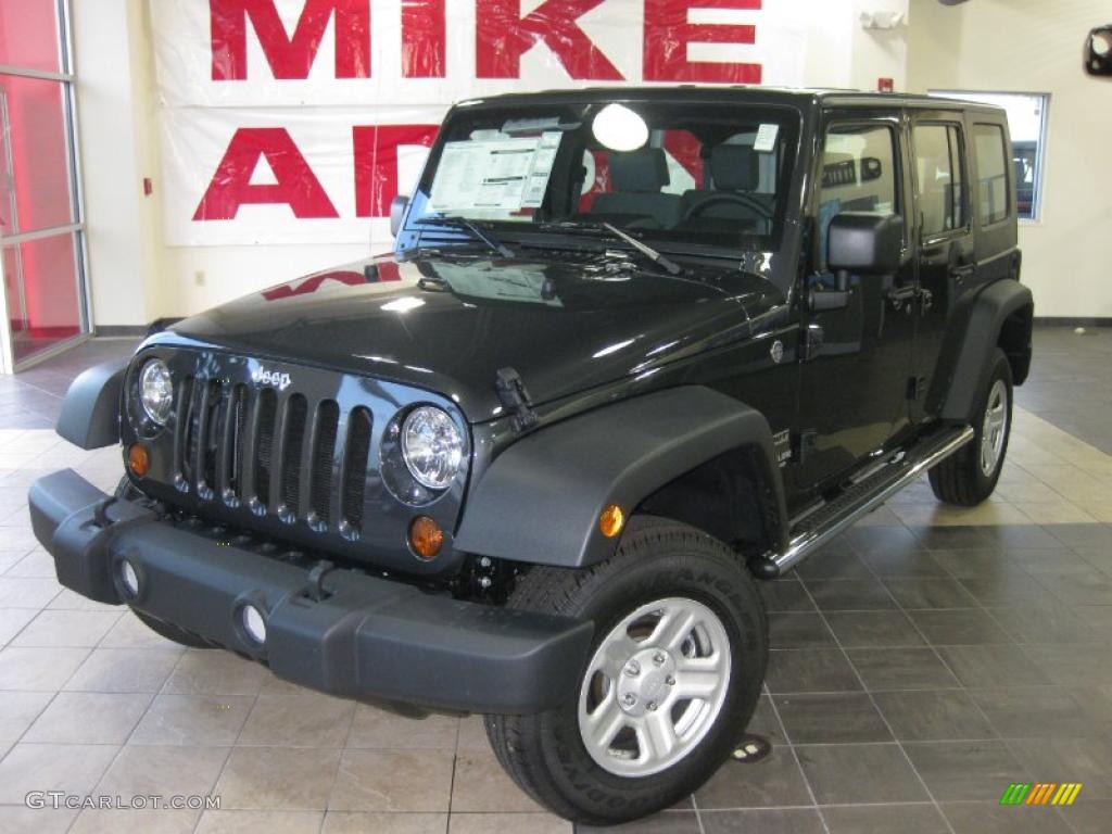 2010 Dark Charcoal Pearl Jeep Wrangler Unlimited Sport 4x4 25752202