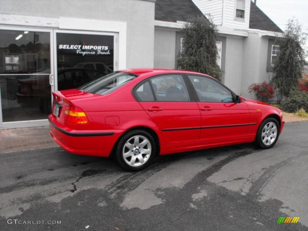 2004 3 Series 325i Sedan - Imola Red / Black photo #5