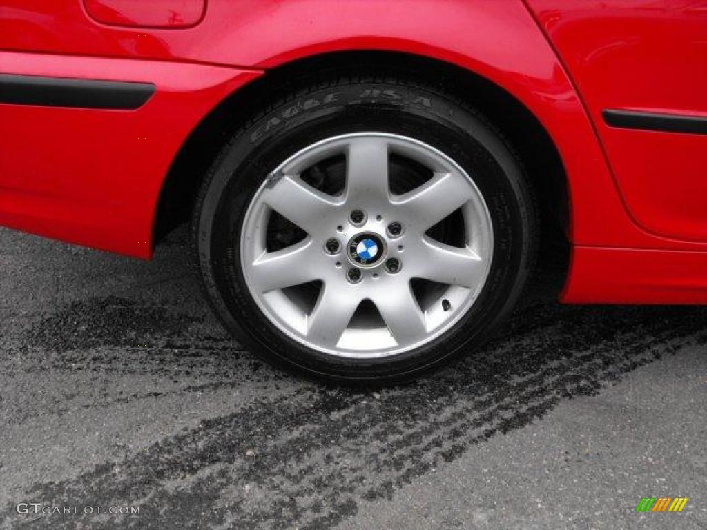 2004 3 Series 325i Sedan - Imola Red / Black photo #20