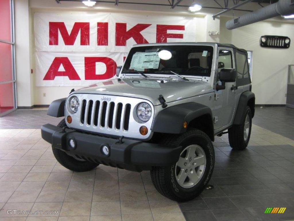 Bright Silver Metallic Jeep Wrangler