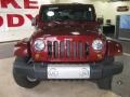 2010 Red Rock Crystal Pearl Jeep Wrangler Unlimited Sahara 4x4  photo #2