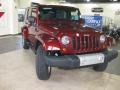 2010 Red Rock Crystal Pearl Jeep Wrangler Unlimited Sahara 4x4  photo #3