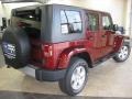 2010 Red Rock Crystal Pearl Jeep Wrangler Unlimited Sahara 4x4  photo #5