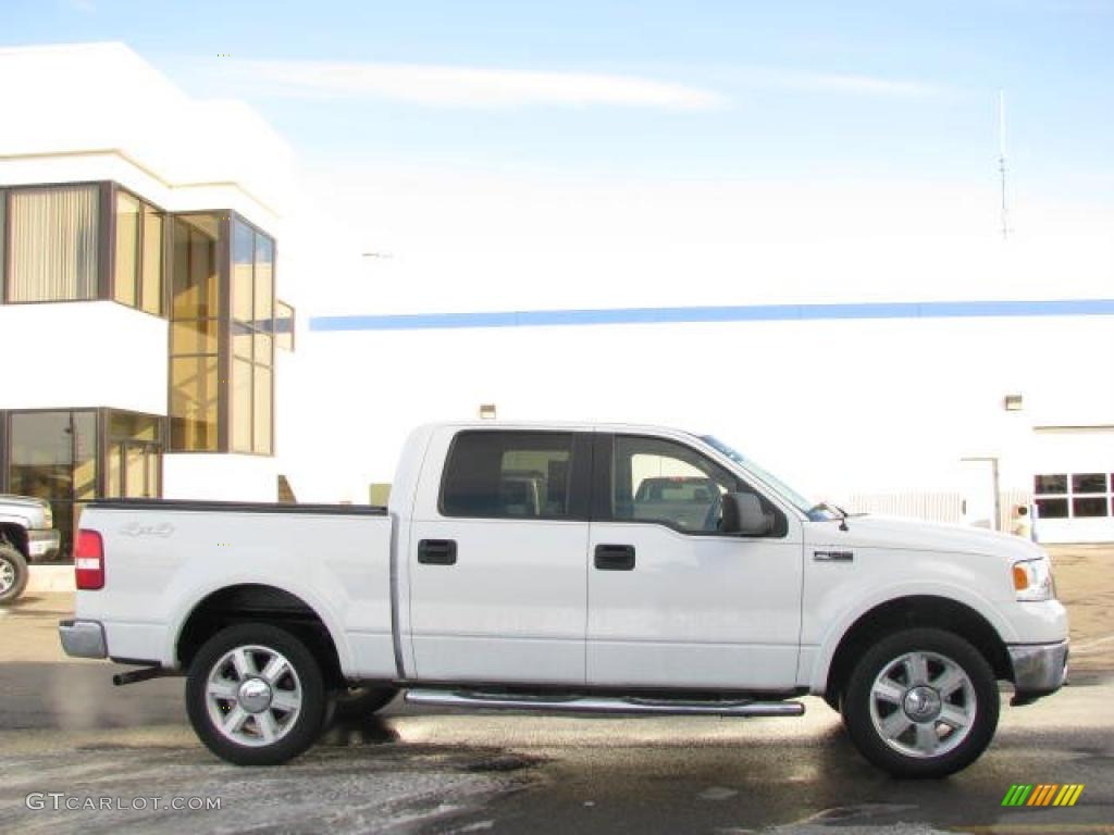 2006 F150 Lariat SuperCrew 4x4 - Oxford White / Black photo #5