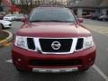 2008 Red Brawn Nissan Pathfinder LE V8 4x4  photo #3