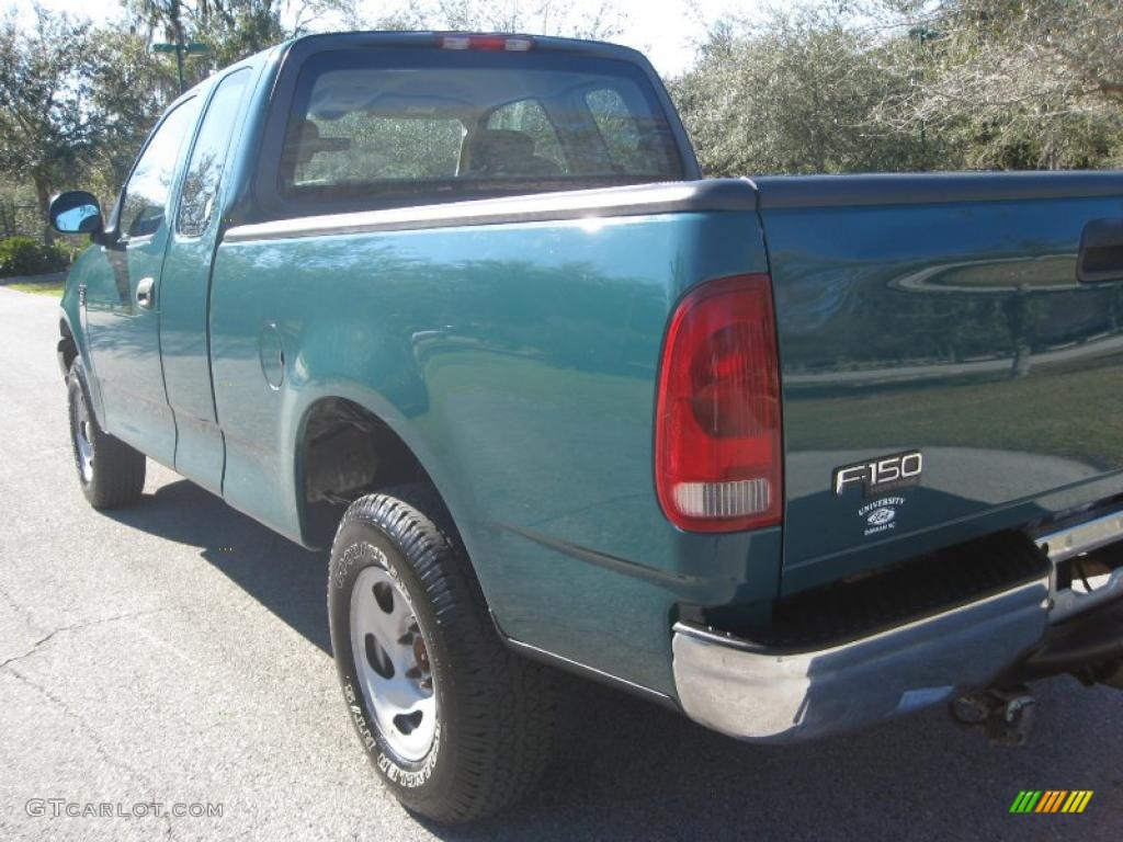 2004 F150 XL Heritage SuperCab 4x4 - Fleet Green / Heritage Medium Parchment photo #9