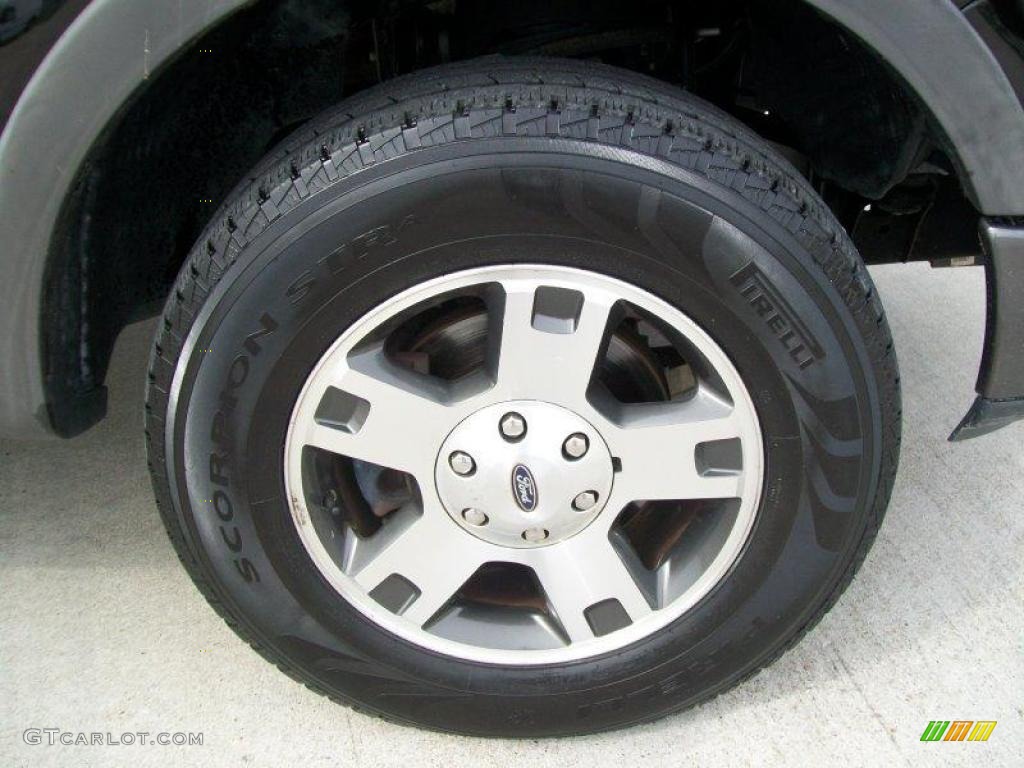 2004 F150 FX4 SuperCrew 4x4 - Black / Black/Medium Flint photo #11