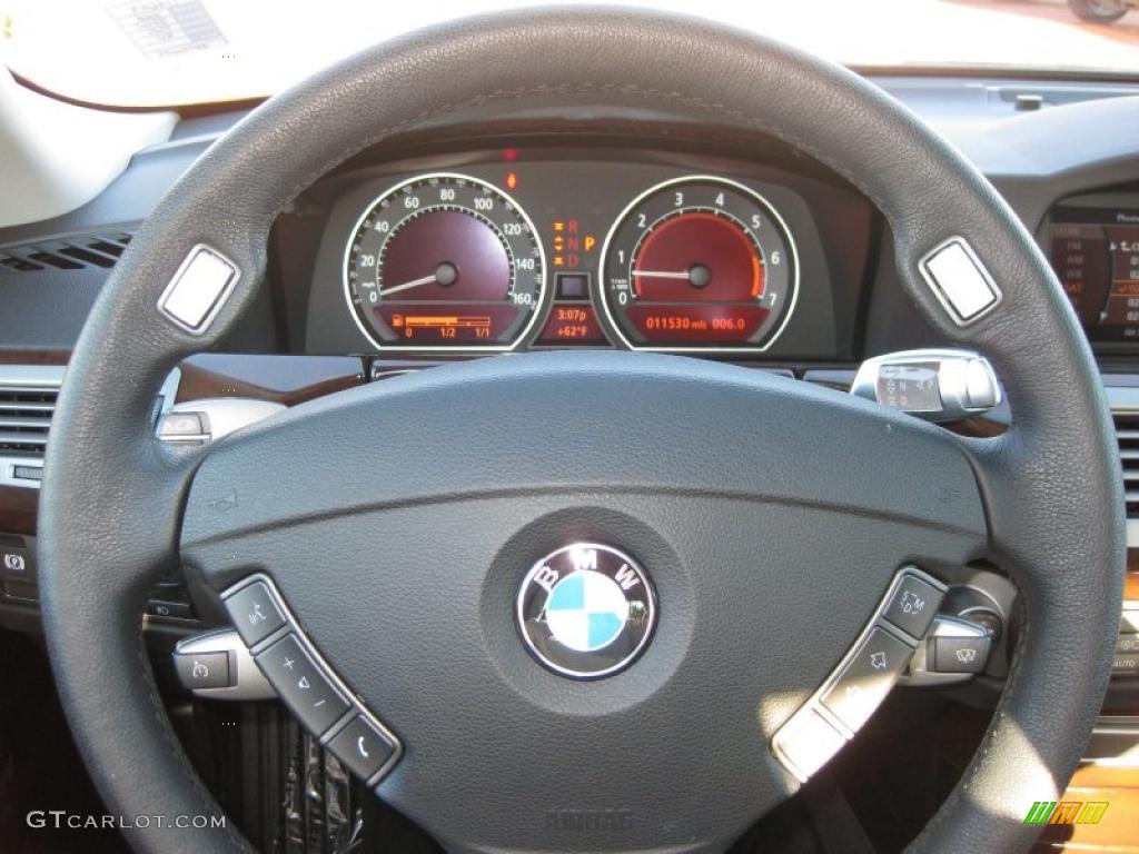 2008 7 Series 750i Sedan - Titanium Grey Metallic / Black photo #8