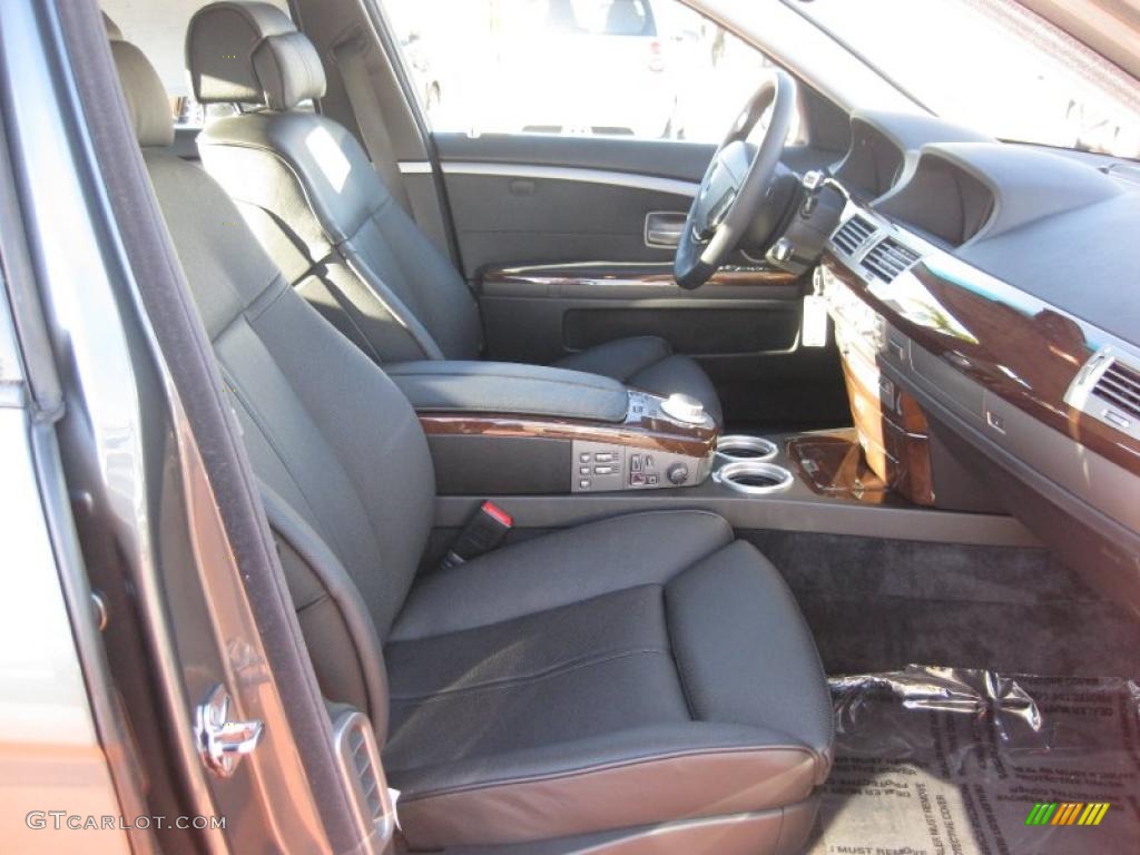 2008 7 Series 750i Sedan - Titanium Grey Metallic / Black photo #13