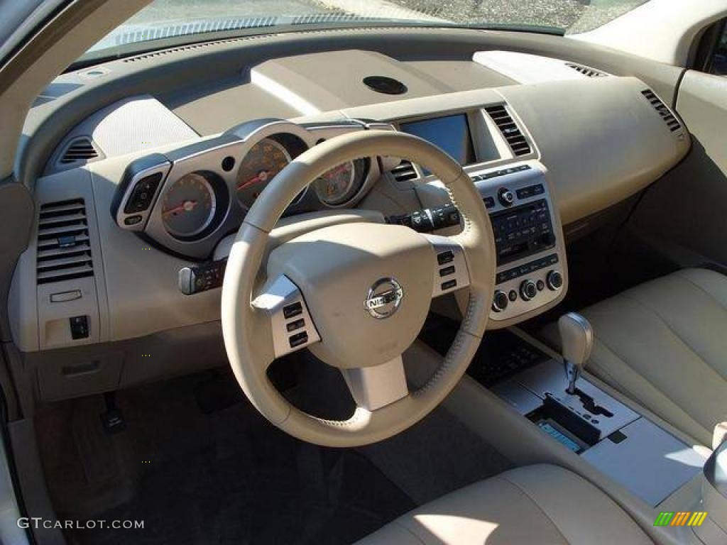 2007 Murano SL AWD - Brilliant Silver Metallic / Cafe Latte photo #6