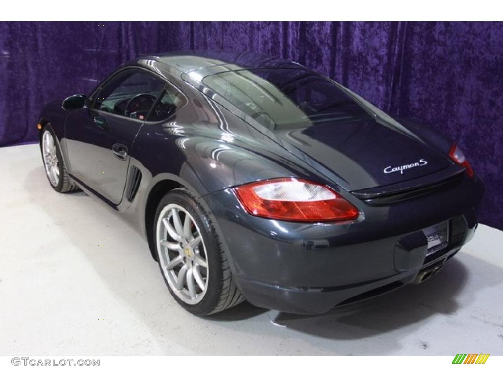 2007 Cayman S - Midnight Blue Metallic / Black photo #3