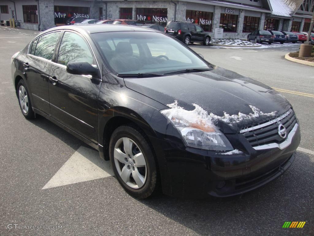 2007 Altima 2.5 S - Super Black / Frost photo #4