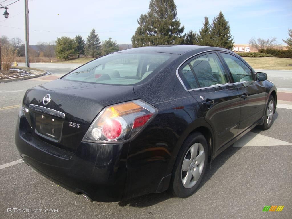 2007 Altima 2.5 S - Super Black / Frost photo #6