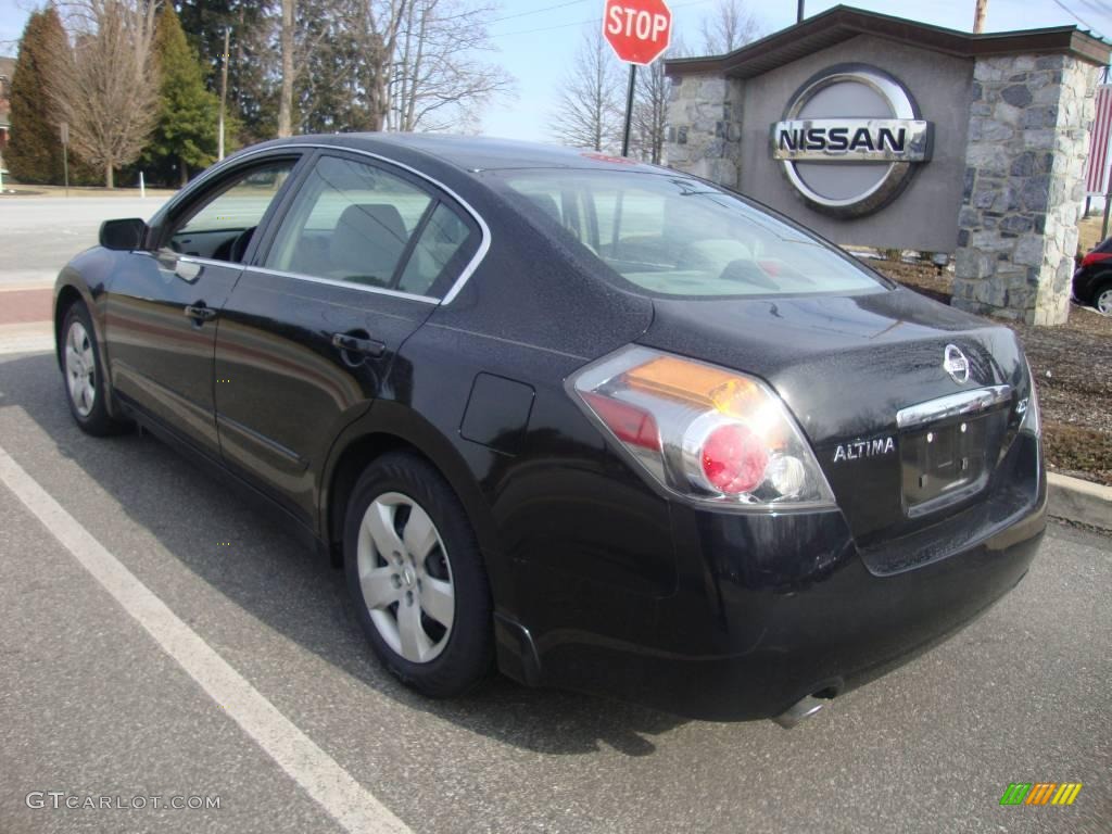 2007 Altima 2.5 S - Super Black / Frost photo #8