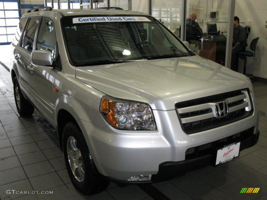 2007 Pilot EX-L 4WD - Billet Silver Metallic / Gray photo #1