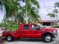 2007 Red Ford F550 Super Duty Lariat Crew Cab Dually  photo #2