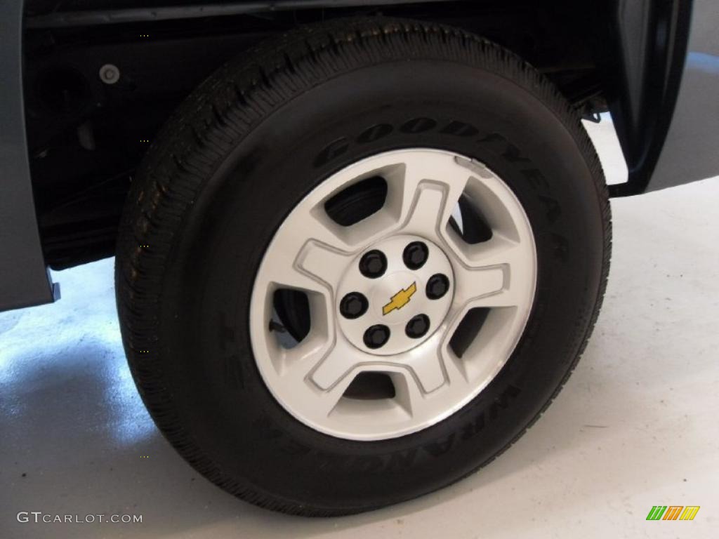2008 Silverado 1500 LS Crew Cab - Blue Granite Metallic / Light Titanium/Dark Titanium photo #18