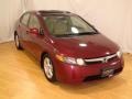 2007 Tango Red Pearl Honda Civic EX Sedan  photo #3