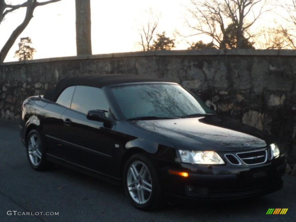 2007 9-3 2.0T Convertible - Black / Parchment photo #14