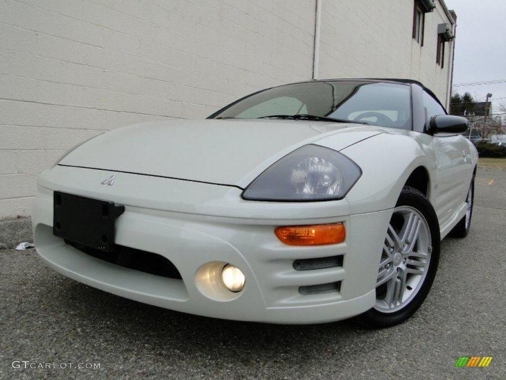 2004 Eclipse Spyder GT - Dover White Pearl / Midnight photo #1