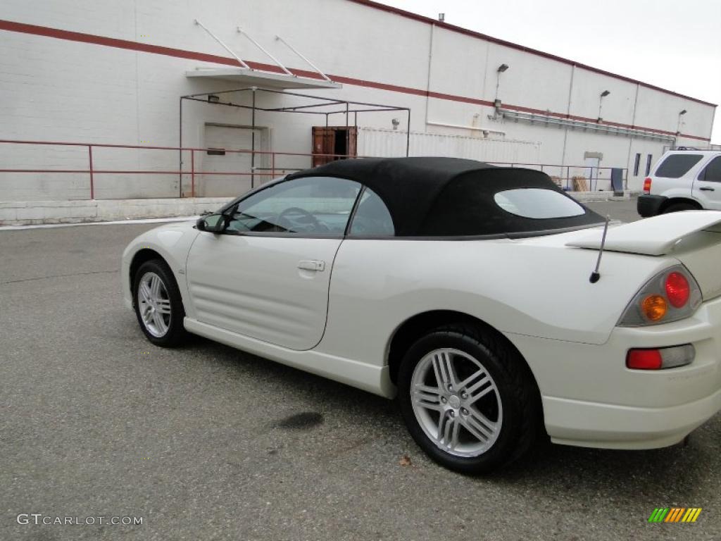 2004 Eclipse Spyder GT - Dover White Pearl / Midnight photo #7