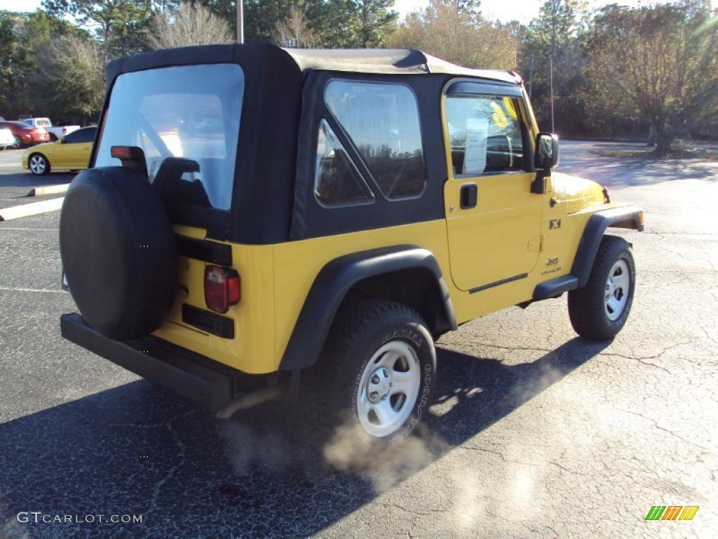 2006 Wrangler X 4x4 - Solar Yellow / Dark Slate Gray photo #8