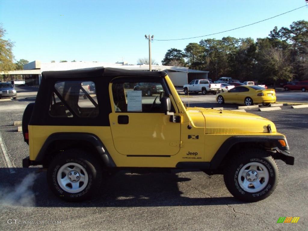 2006 Wrangler X 4x4 - Solar Yellow / Dark Slate Gray photo #9