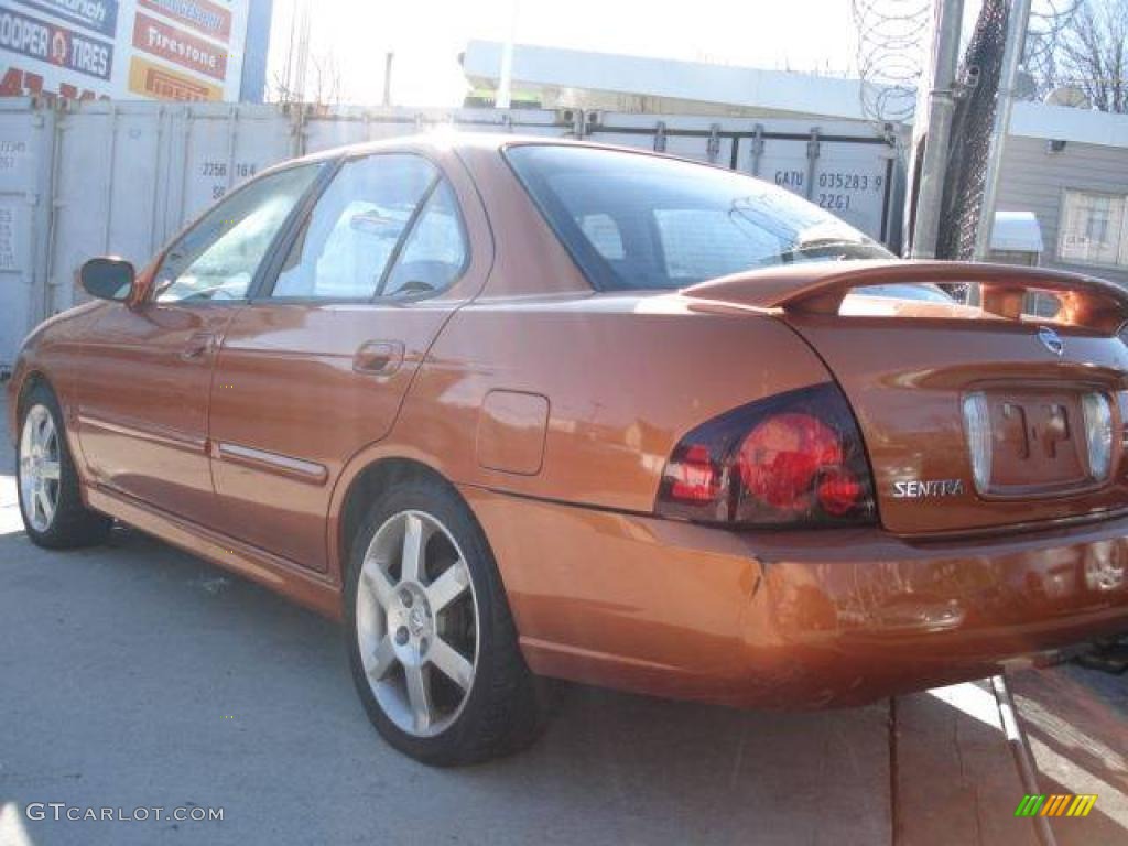 2005 Sentra SE-R Spec V - Volcanic Orange / Charcoal photo #4