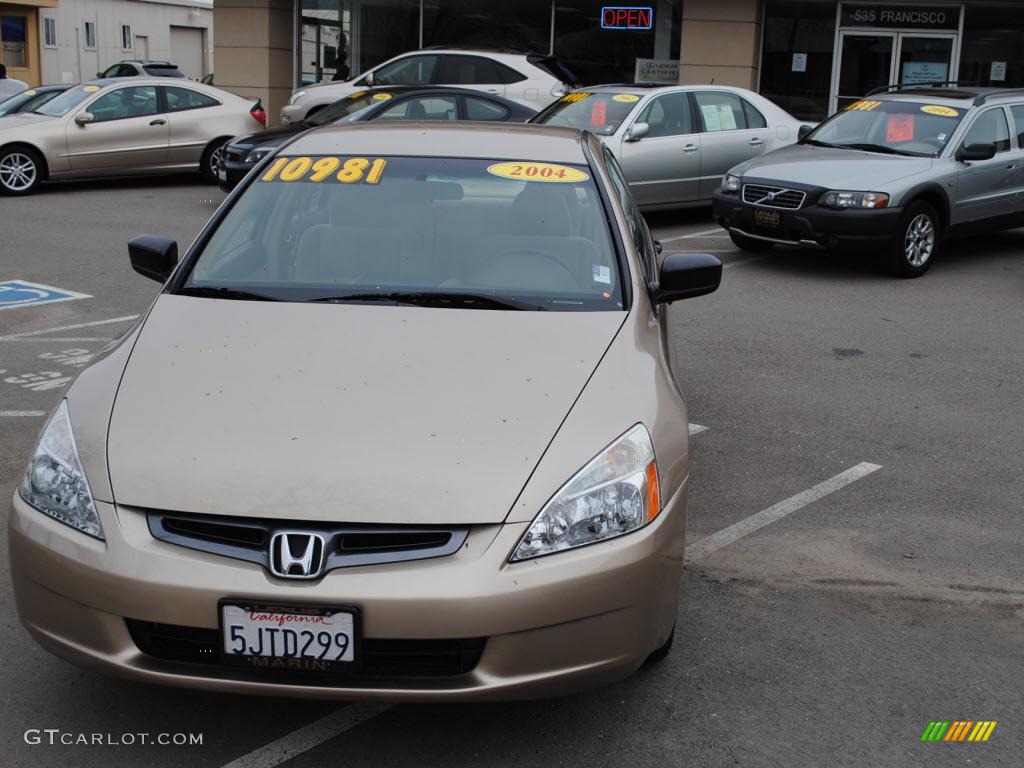 2004 Accord DX Sedan - Desert Mist Metallic / Ivory photo #8