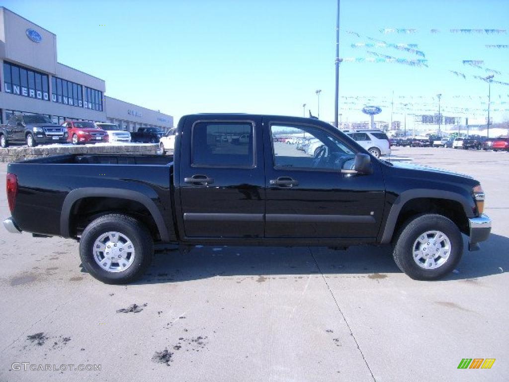 2008 Colorado LT Crew Cab 4x4 - Black / Ebony photo #1
