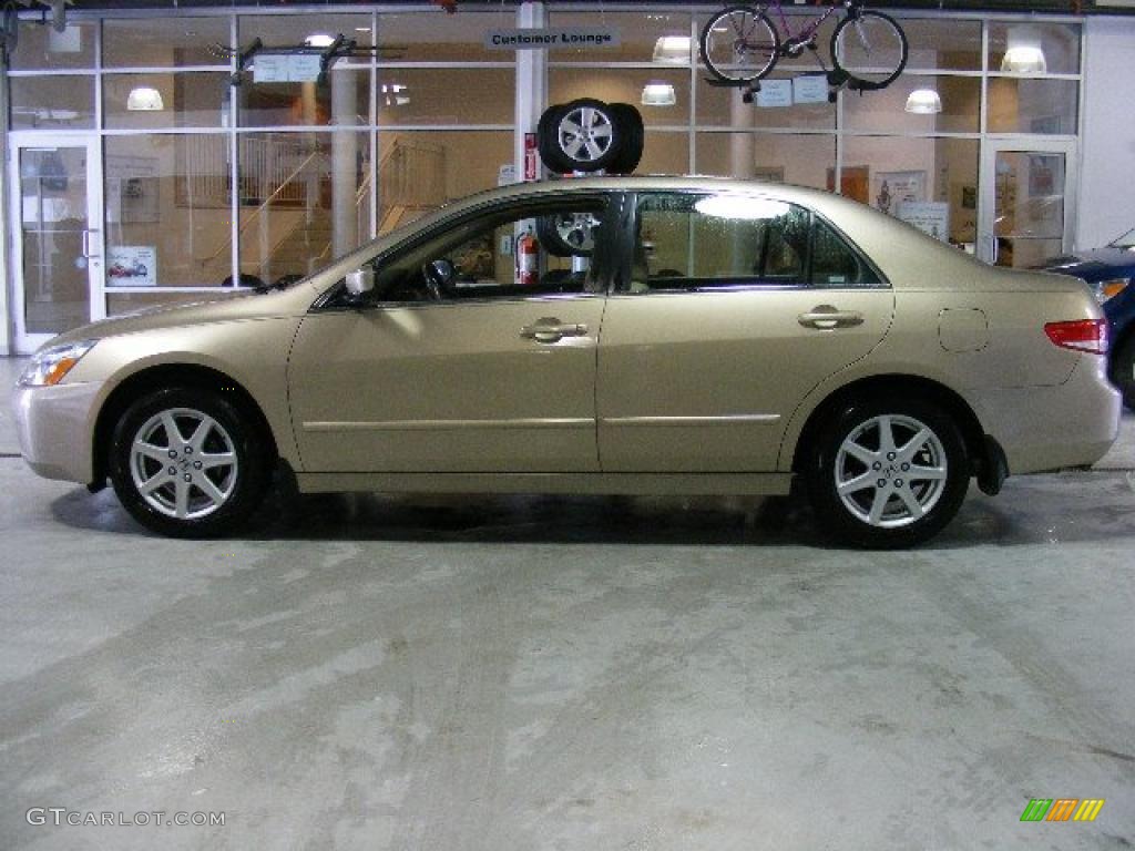 2003 Accord EX V6 Sedan - Desert Mist Metallic / Gray photo #2