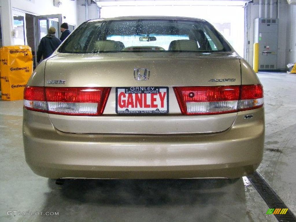 2003 Accord EX V6 Sedan - Desert Mist Metallic / Gray photo #4