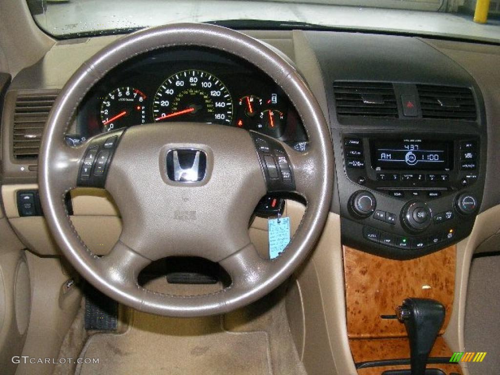 2003 Accord EX V6 Sedan - Desert Mist Metallic / Gray photo #14