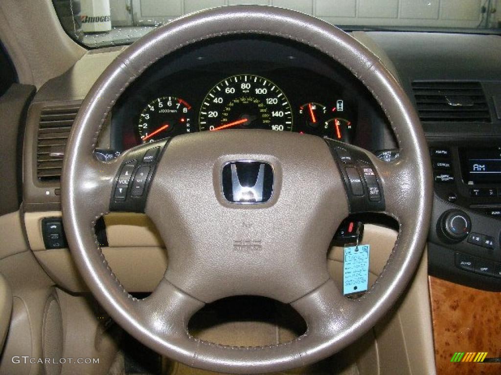 2003 Accord EX V6 Sedan - Desert Mist Metallic / Gray photo #15