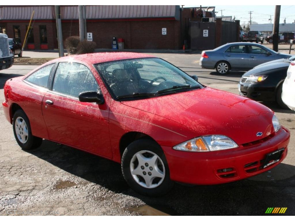 2001 Cavalier Coupe - Bright Red / Medium Gray photo #3