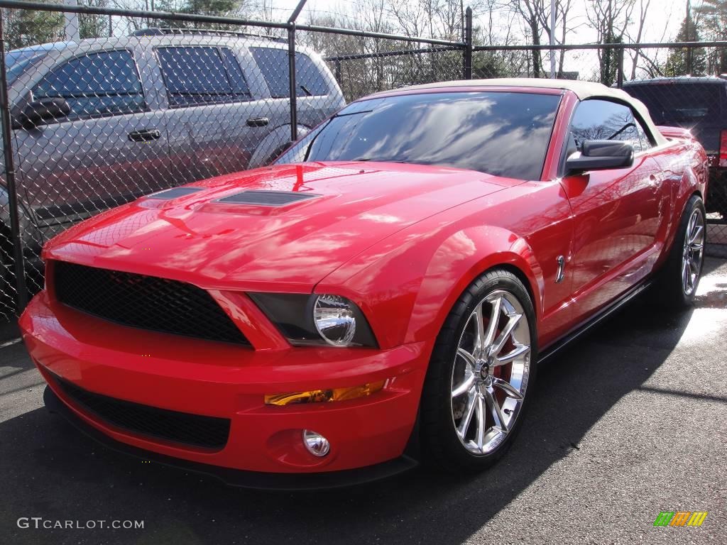 2007 Mustang Shelby GT500 Convertible - Torch Red / Black Leather photo #1